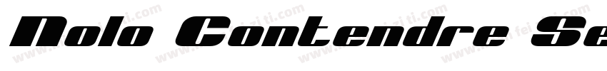 Nolo Contendre Semi-字体转换